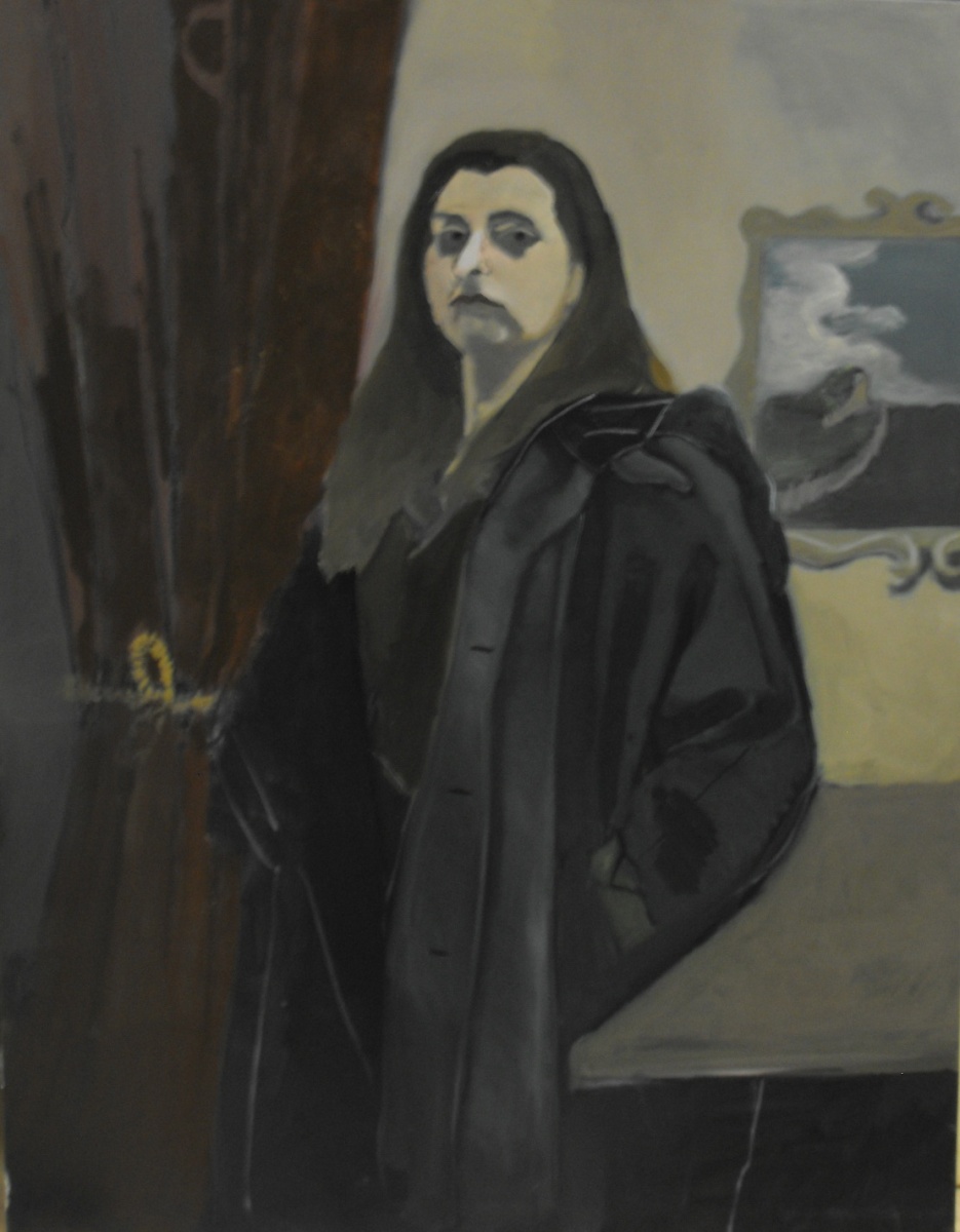 Nosferatu, 2018, olej na plátne, 100x130 cm, zo série Autoportréty (foto: archív Eva Török)