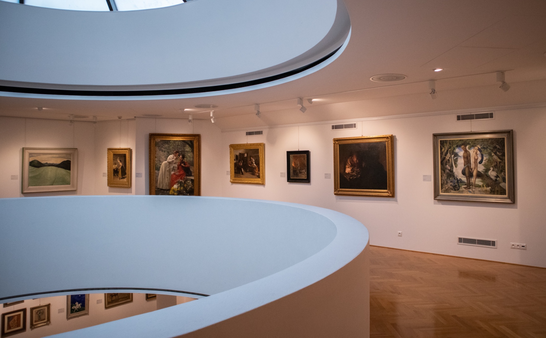 Diela v expozícii Zrod výtvarnej moderny na Slovensku, 2021, Galéria Nedbalka, Bratislava (foto: KUNSTARTUM)