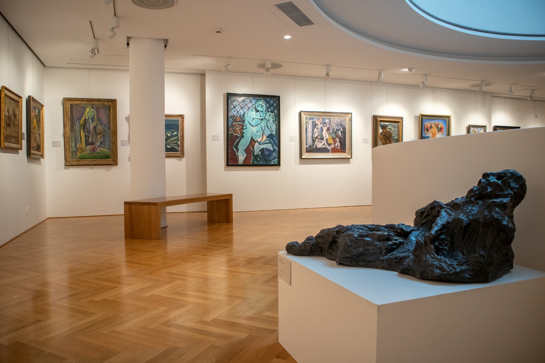 Diela v expozícii Výtvarná moderna Slovenska, 2021, Galéria Nedbalka, Bratislava  (foto: KUNSTARTUM)