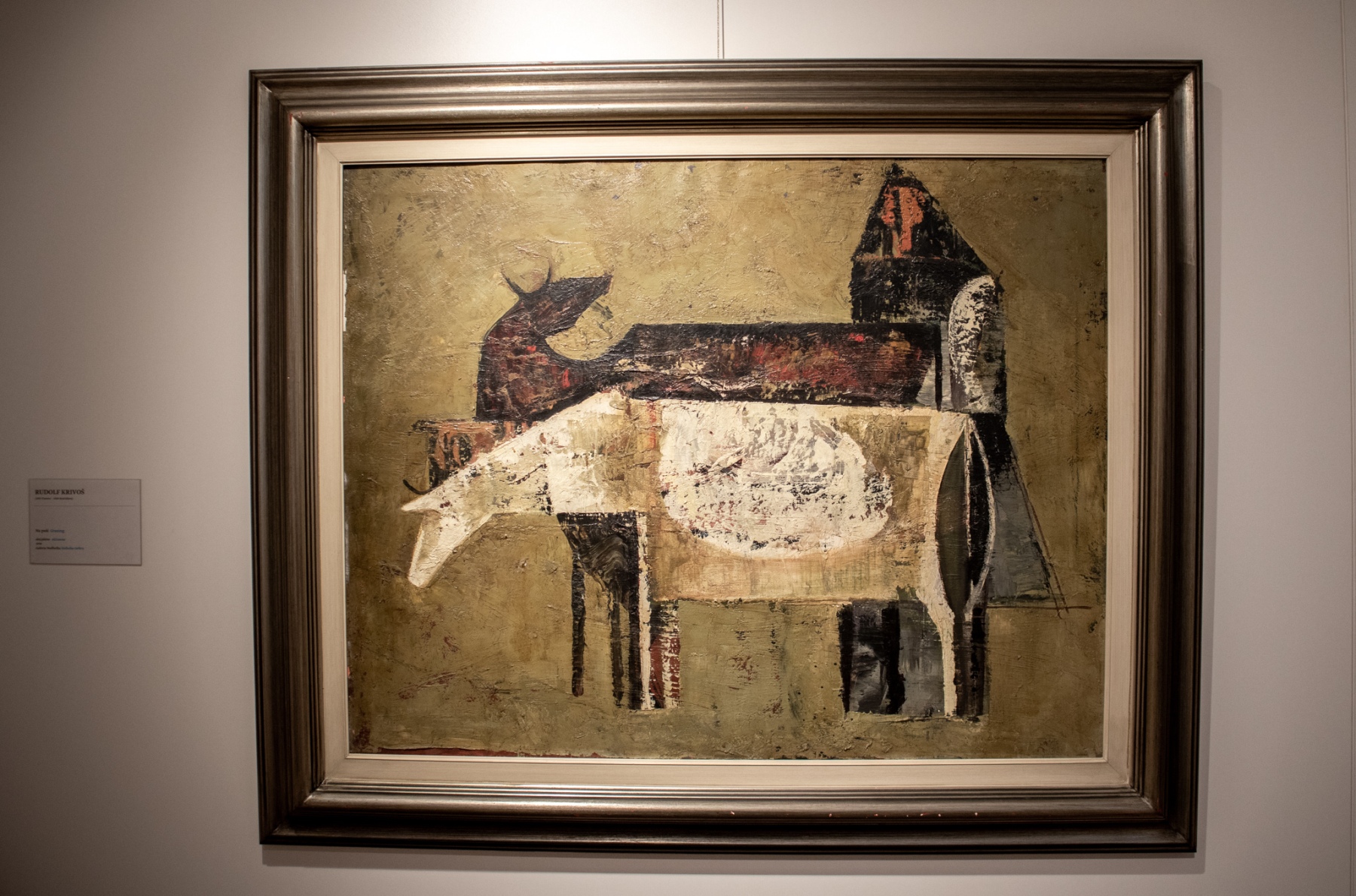 Rudolf Krivoš, Na paši, 1958, olej na plátne (foto: KUNSTARTUM)