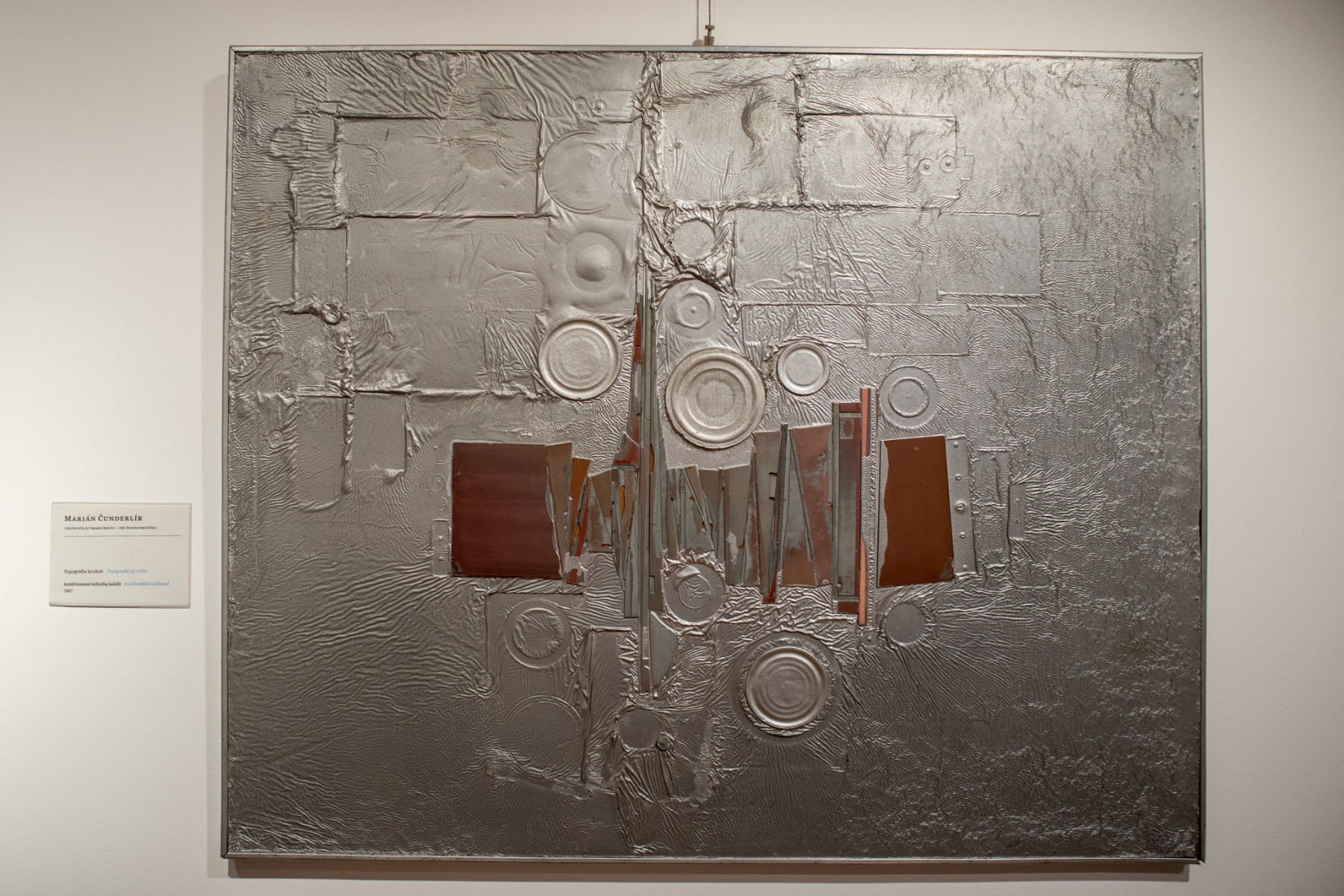 Marián Čunderlik, Topografia kruhov, 1967, kombinovaná technika na sololite (foto: KUNSTARTUM)