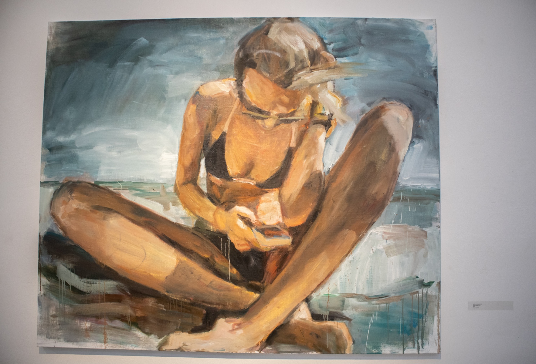 Božena Rončáková, Stay connected, 2019, olej na plátne (foto: KUNSTARTUM)