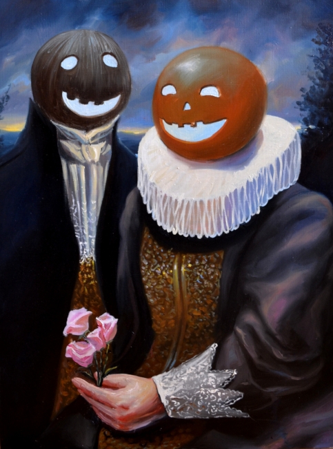 Dokud neuvadne, 2020, olej na plátne, 60x80 cm, zo série Monstra (foto: archív Klára Sedlo)