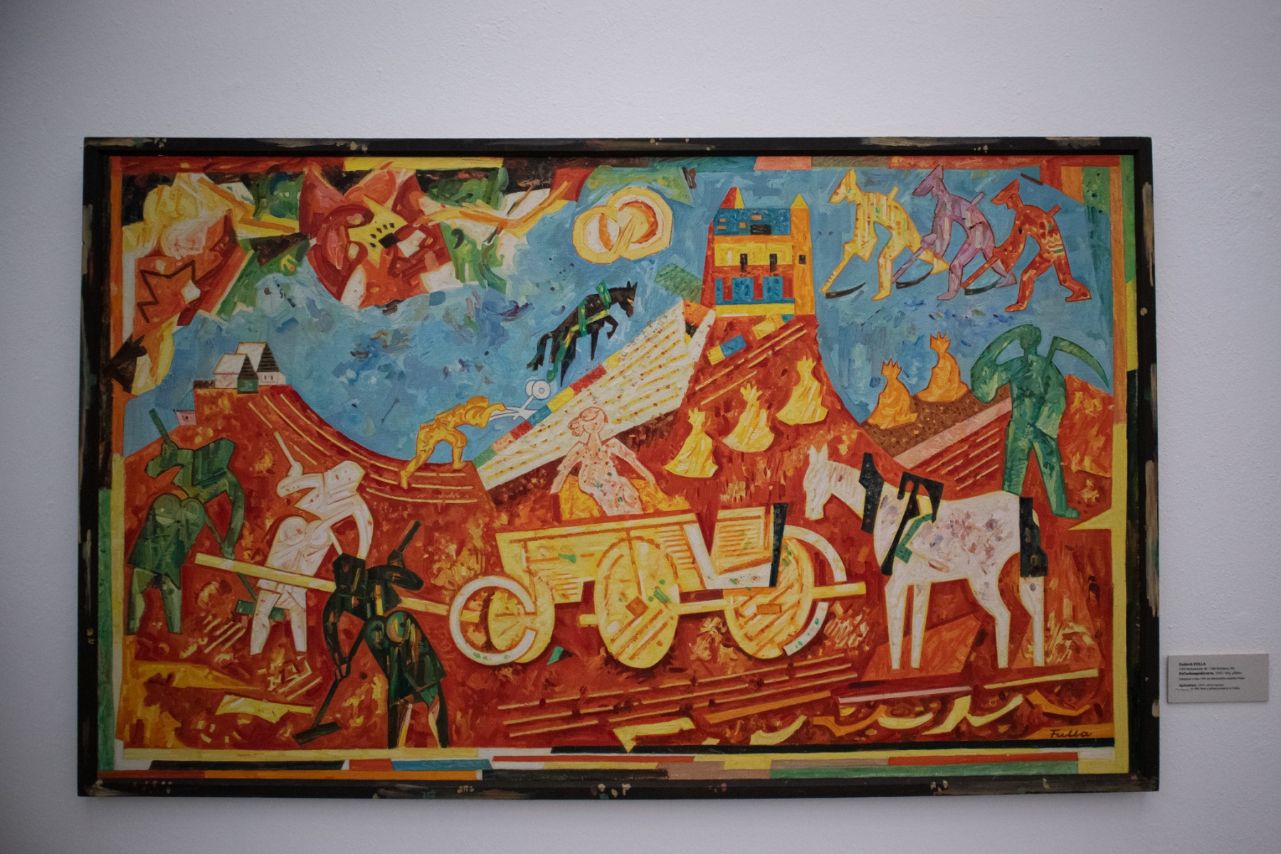 Ľudovít Fulla, Poľnohospodárstvo, 1957, olej na plátne (foto: KUNSTARTUM)