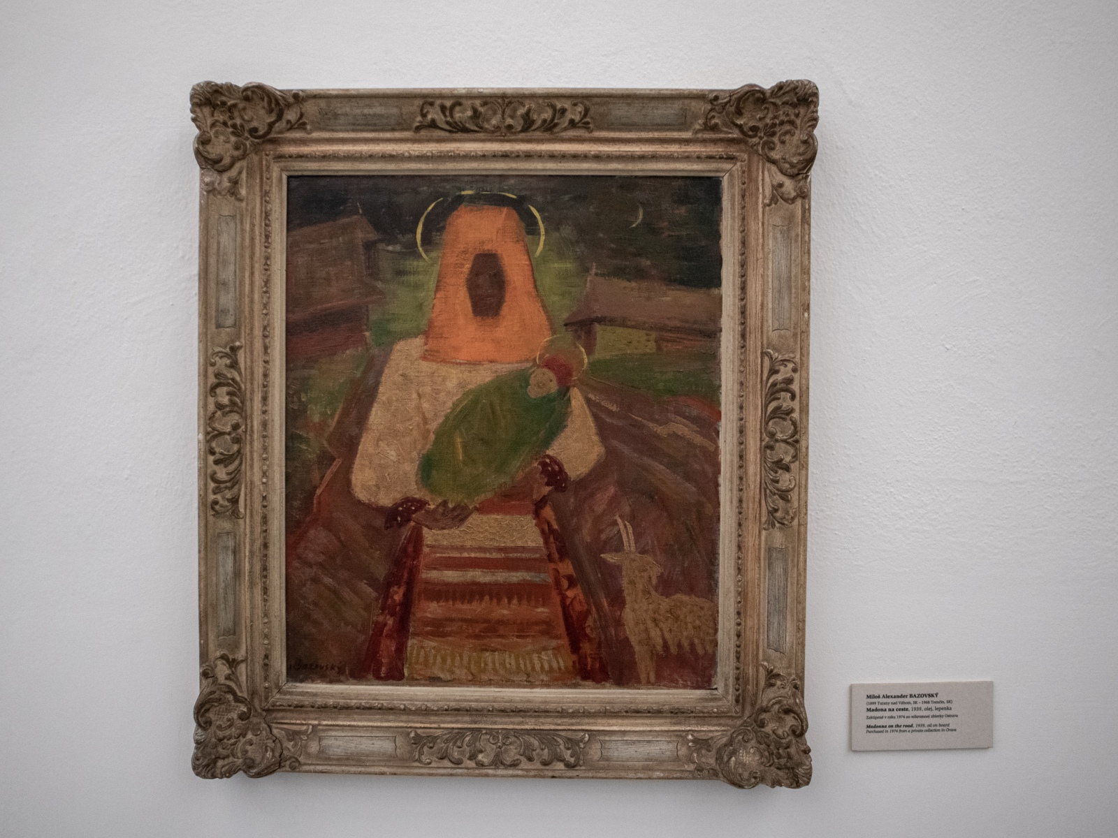 Miloš Alexander Bazovský, Madona na ceste, 1939, olej na lepenke (foto: KUNSTARTUM)