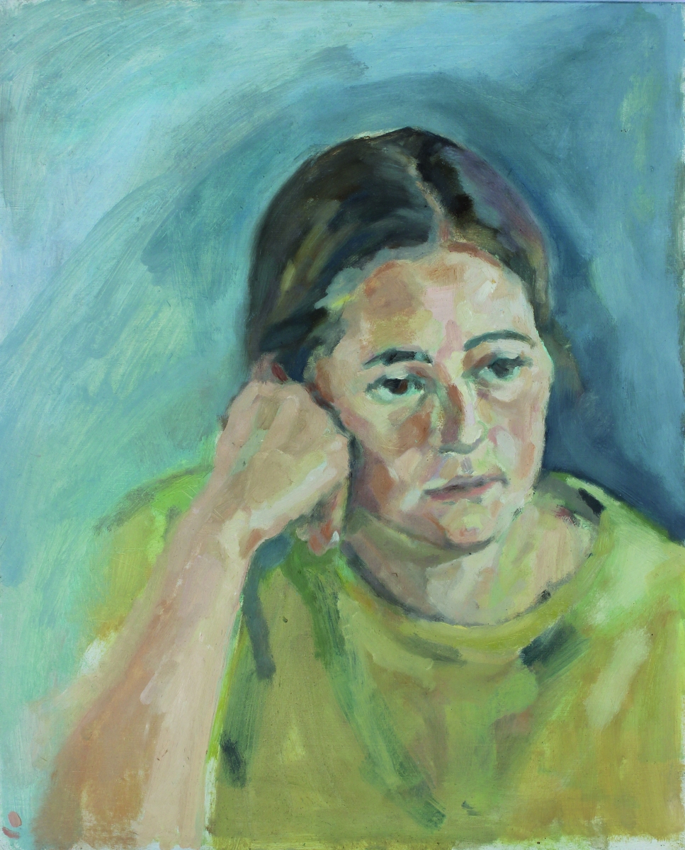 Bez názvu, 2015, olej na drevotrieske, 44 x 54 cm (foto: archív Ľubica Jediná)