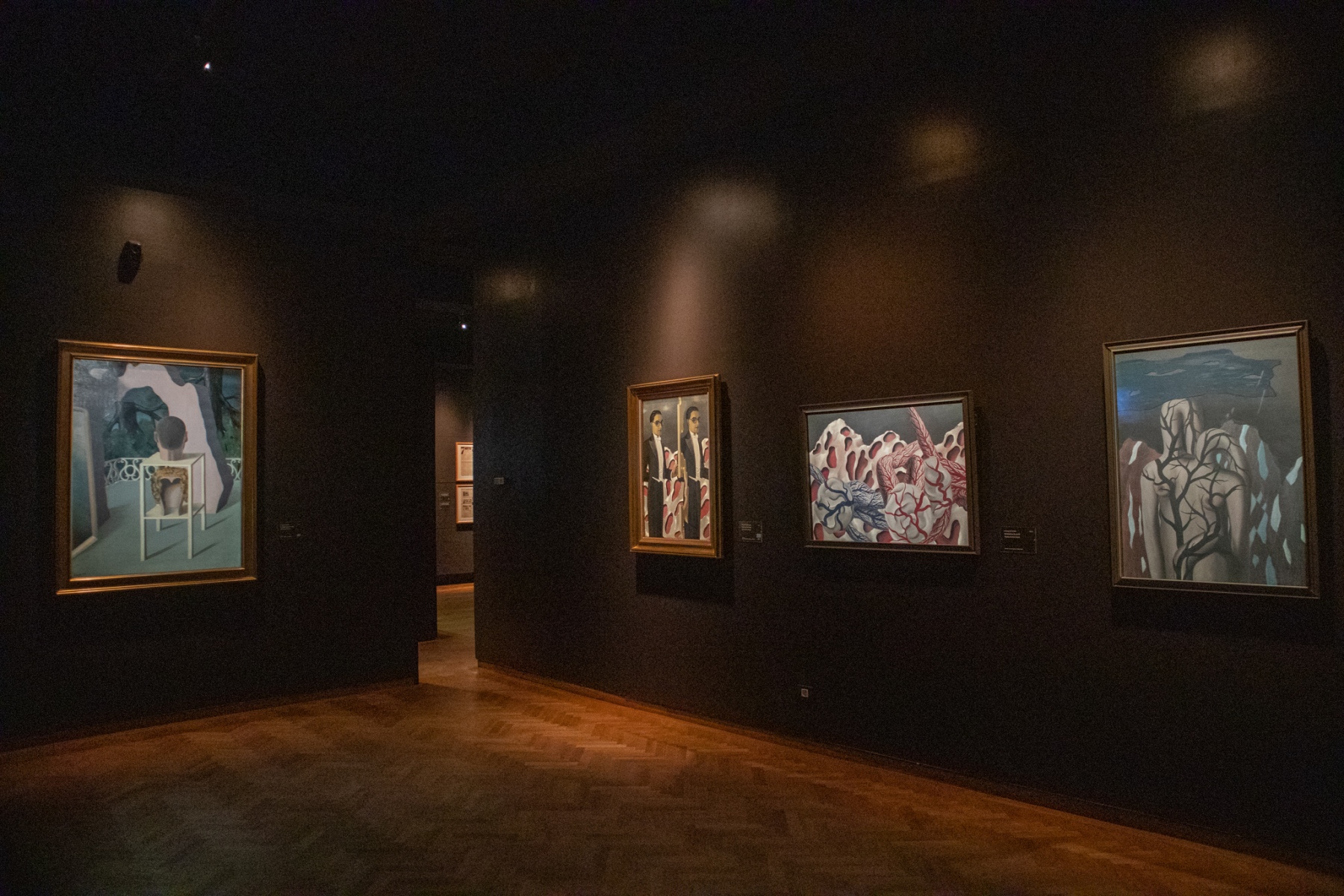 Maľby Reného Magritta v Múzeum Magritte, Brusel, Belgicko (foto: KUNSTARTUM)