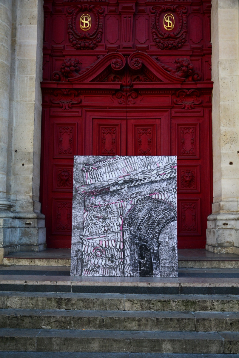 ARC DE TRIOMPHE, 2021, intervencia do priestoru Paríž (foto: Katarína Jakubjaková)