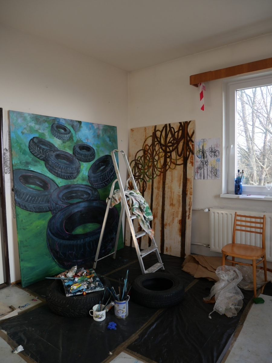 Ateliér Natálie Šimonovej v Prašiciach (foto: archív Natália Šimonová)