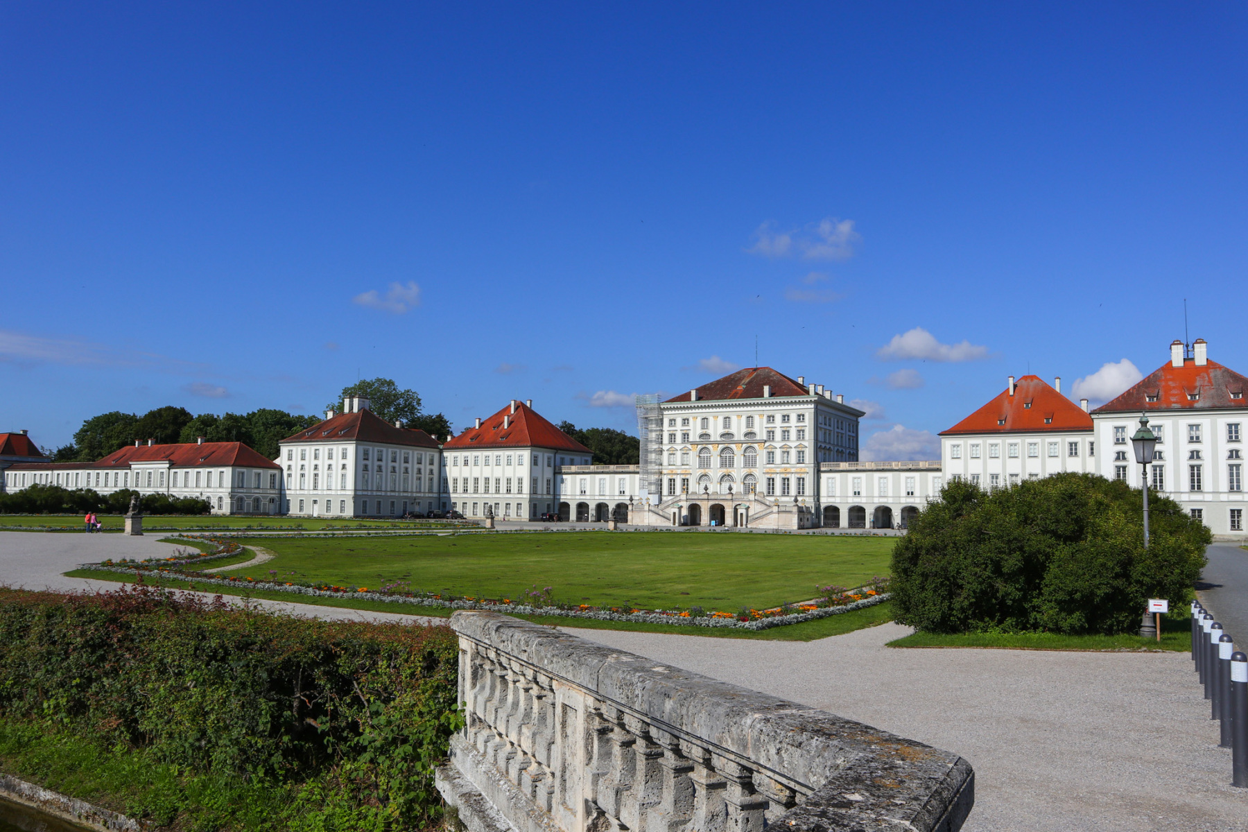 Vonkajší pohľad na centrálnu budovu zámku Nymphenburg, 2020 (foto: KUNSTARTUM)