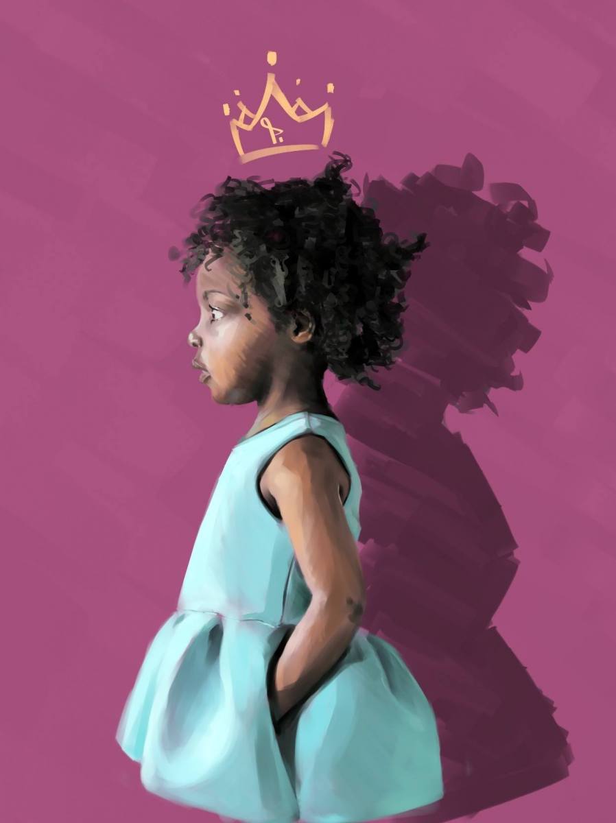 Malá princezná, 2015, digitálna maľba (foto: archív Peter Kováč)