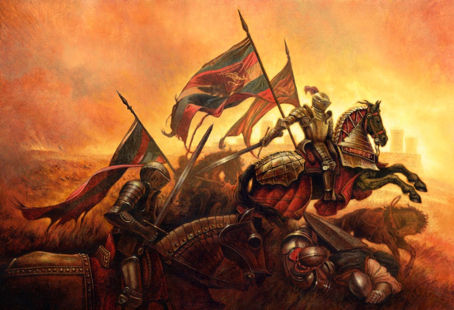 G.R.R. Martin My Battle, od prvotnej kresby, cez maľbu akrylom, až po samotnú ilustráciu ku knihám G.R.R. Martina (foto: archív Martina Pilcerová)