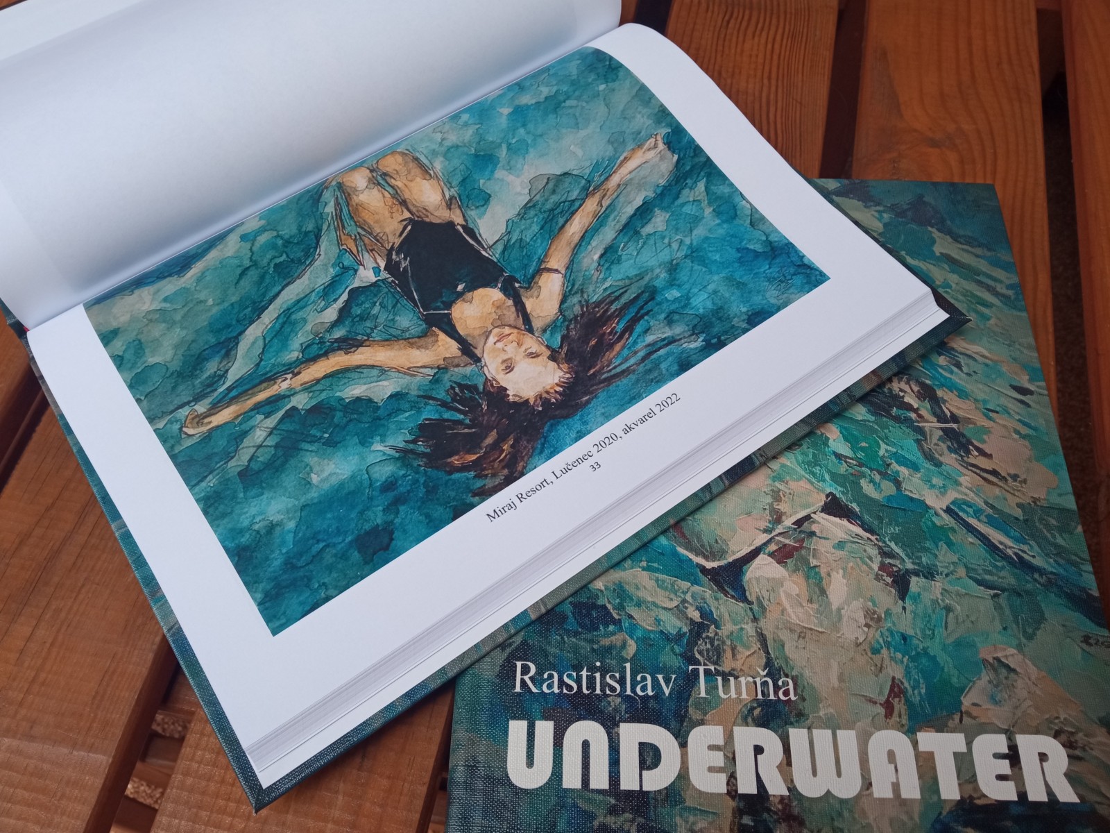 Autorská kniha UNDERWATER 2017-2022 (foto: archív Rastislav Turňa)