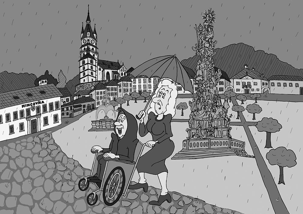 Ilustrácia v knihe Vyryté v srdci a v pamäti od Simone Sophie Stewart, v príbehu z návštevy v Kremnickej mincovne (foto: archív Stanislav Remeselník)