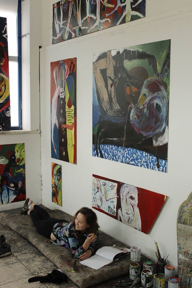 V ateliéri v Banskej Bystrici (foto: archív Michaela Thanová)