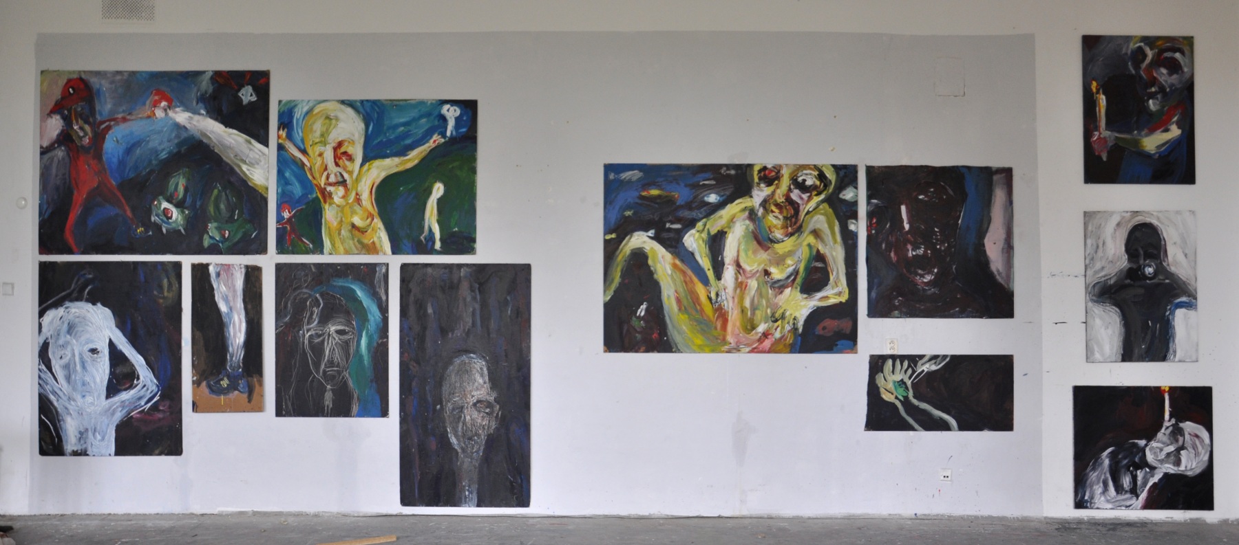 Zo študijného pobytu v Ostrave u prof. Daniela Balabáňa, akad. malíř, 2017  (foto: archív Michaela Thanová)
