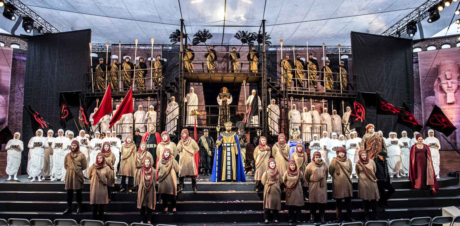 Opera Aida, kde sa na tvorbe kostýmov spolupodieľala aj Veronika Kočáriková, 2019, Oslo, Nórsko (foto: archív Oscarsborg Operaen)