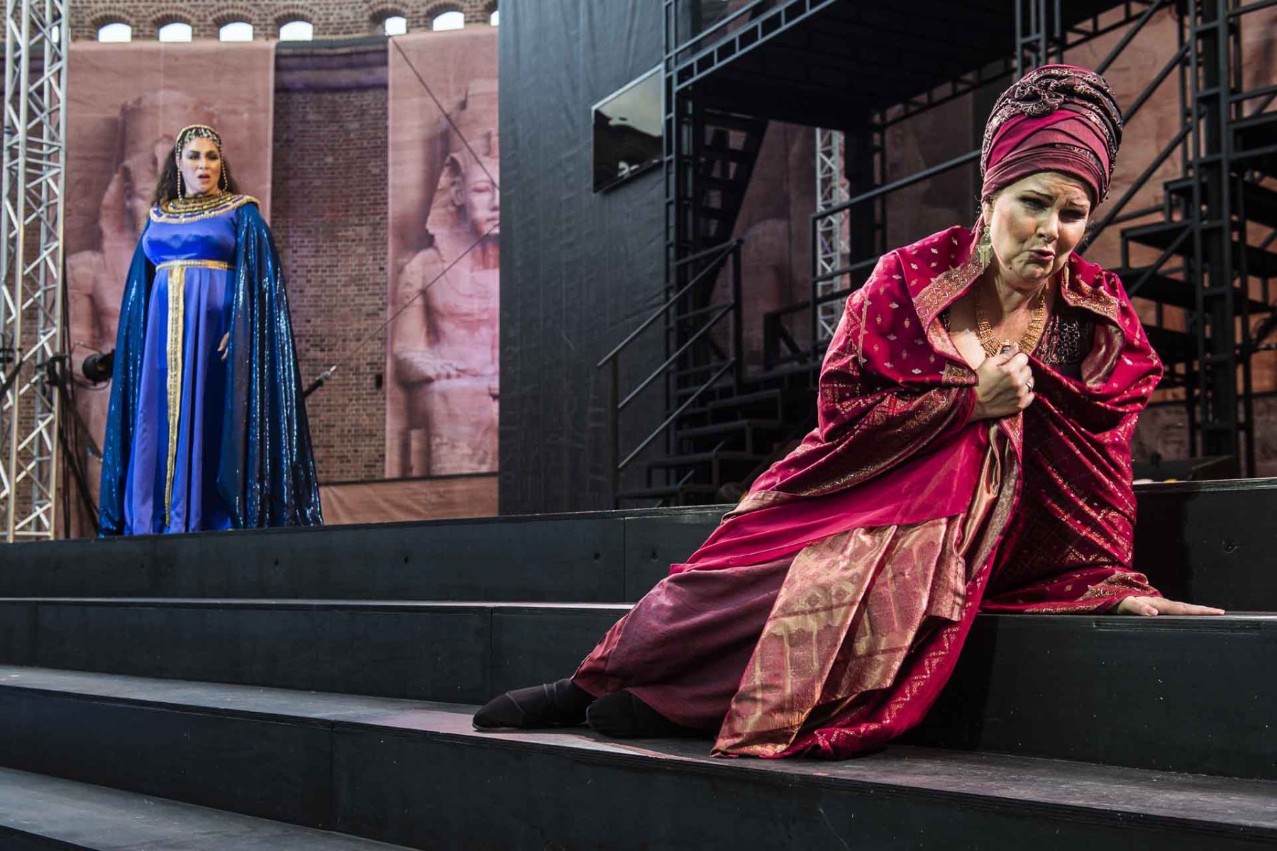 Opera Aida, kde sa na tvorbe kostýmov spolupodieľala aj Veronika Kočáriková, 2019, Oslo, Nórsko (foto: archív Oscarsborg Operaen)