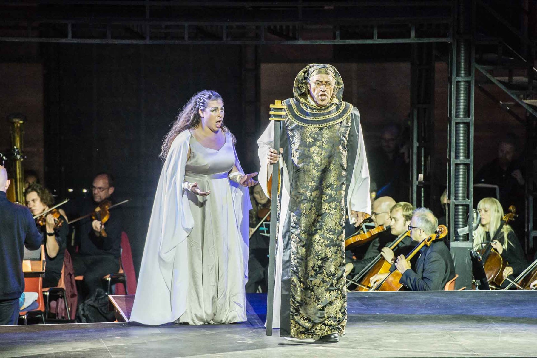 Opera Aida, kde sa na tvorbe kostýmov spolupodieľala aj Veronika Kočáriková, 2019, Oslo, Nórsko (foto: archív Oscarsborg Operaen)