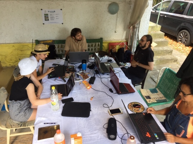 Práca v softwari, 2020, ECO MEDIA ART, CERED, Maďarsko (foto: archív Veronika Šmírová)