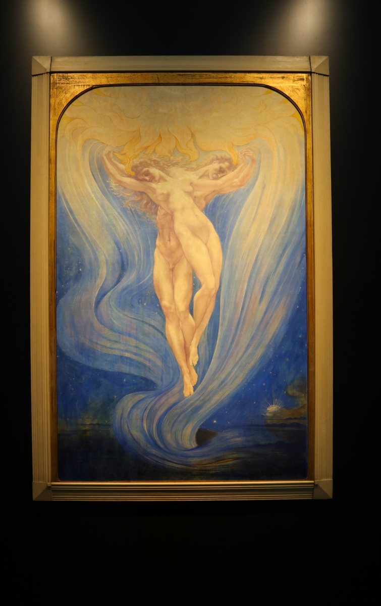 Jean Delville, Láska duší, okolo 1900, Múzeum Ixelles, Brusel, Belgicko (foto: KUNSTARTUM)