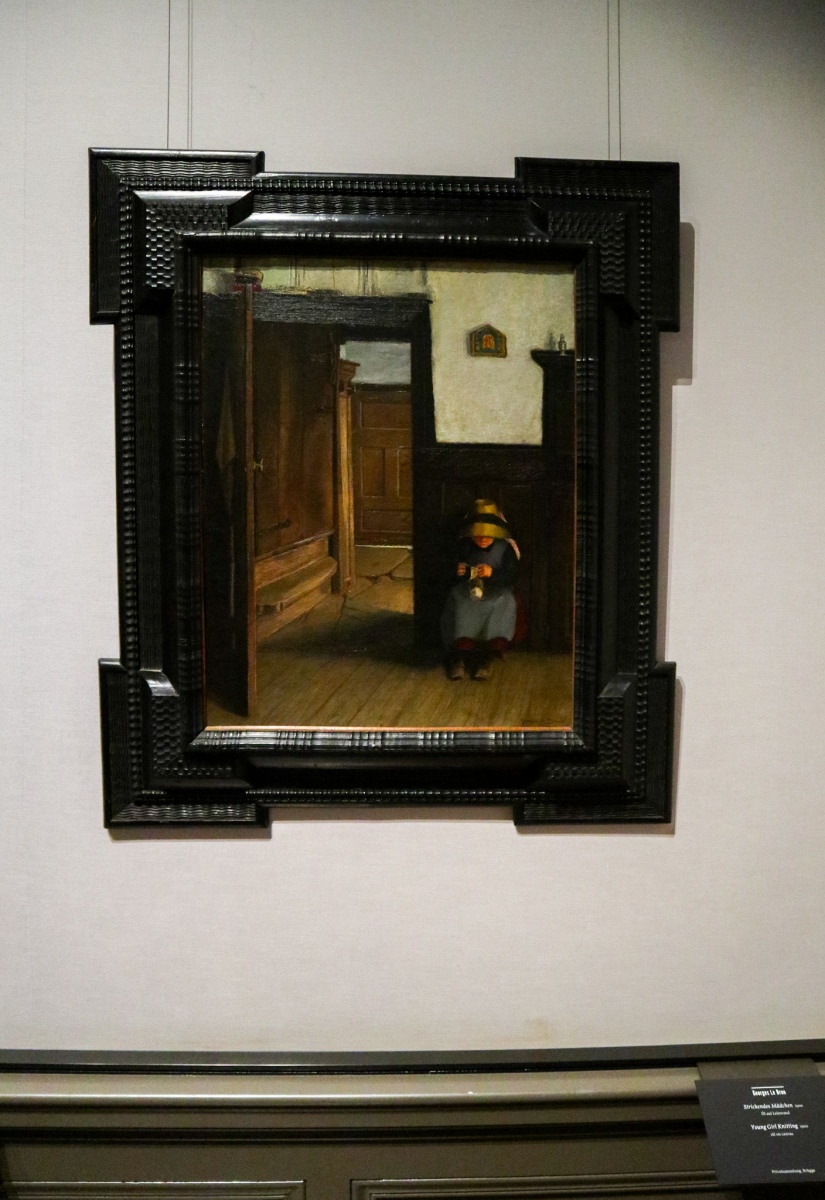 Georges le Brun, Štrikujúce dievča, 1900, Súkromná zbierka, Bruggy, Belgicko (foto: KUNSTARTUM)