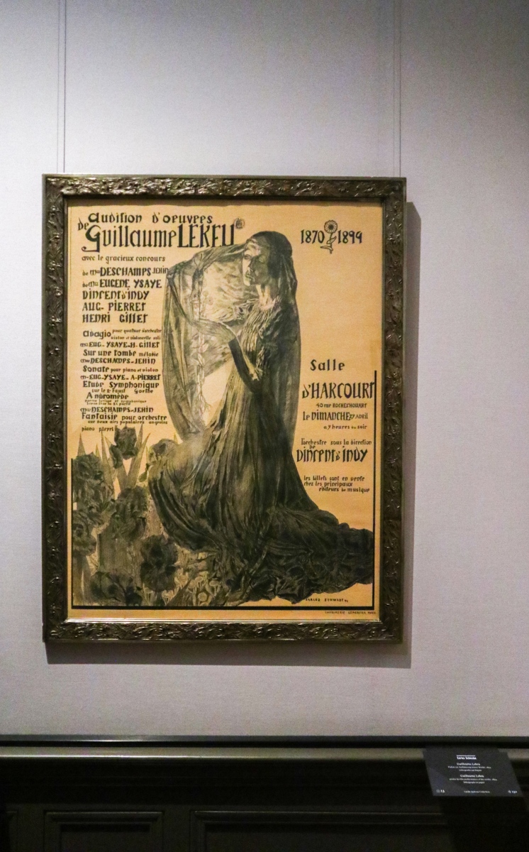 Carlos Schwabe, Guillaume Lekeu. Plagát k predstaveniu jeho diela,1894, Zbierka Lucile Audouy (foto: KUNSTARTUM)
