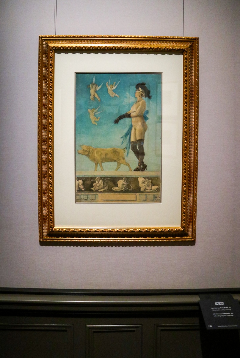 Albert Betrand (podľa Félicien Rops), Pornokrati, 1896,  Múzeum Félicien Rops, Provincia Namur,  Belgicko (foto: KUNSTARTUM)