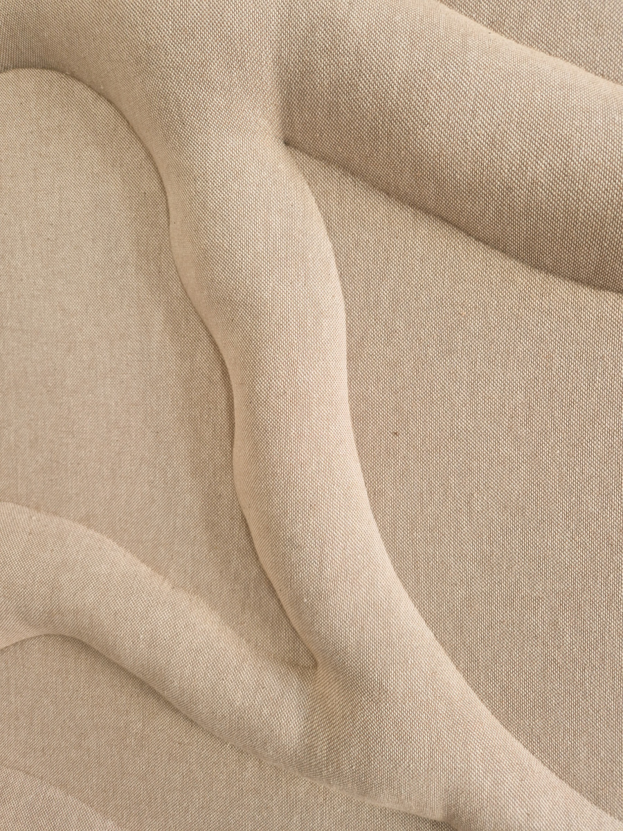 Lucia Žitnayová: Koryto pamäti II., 2026, plátno a výstuž – detail (foto: KUNSTARTUM)