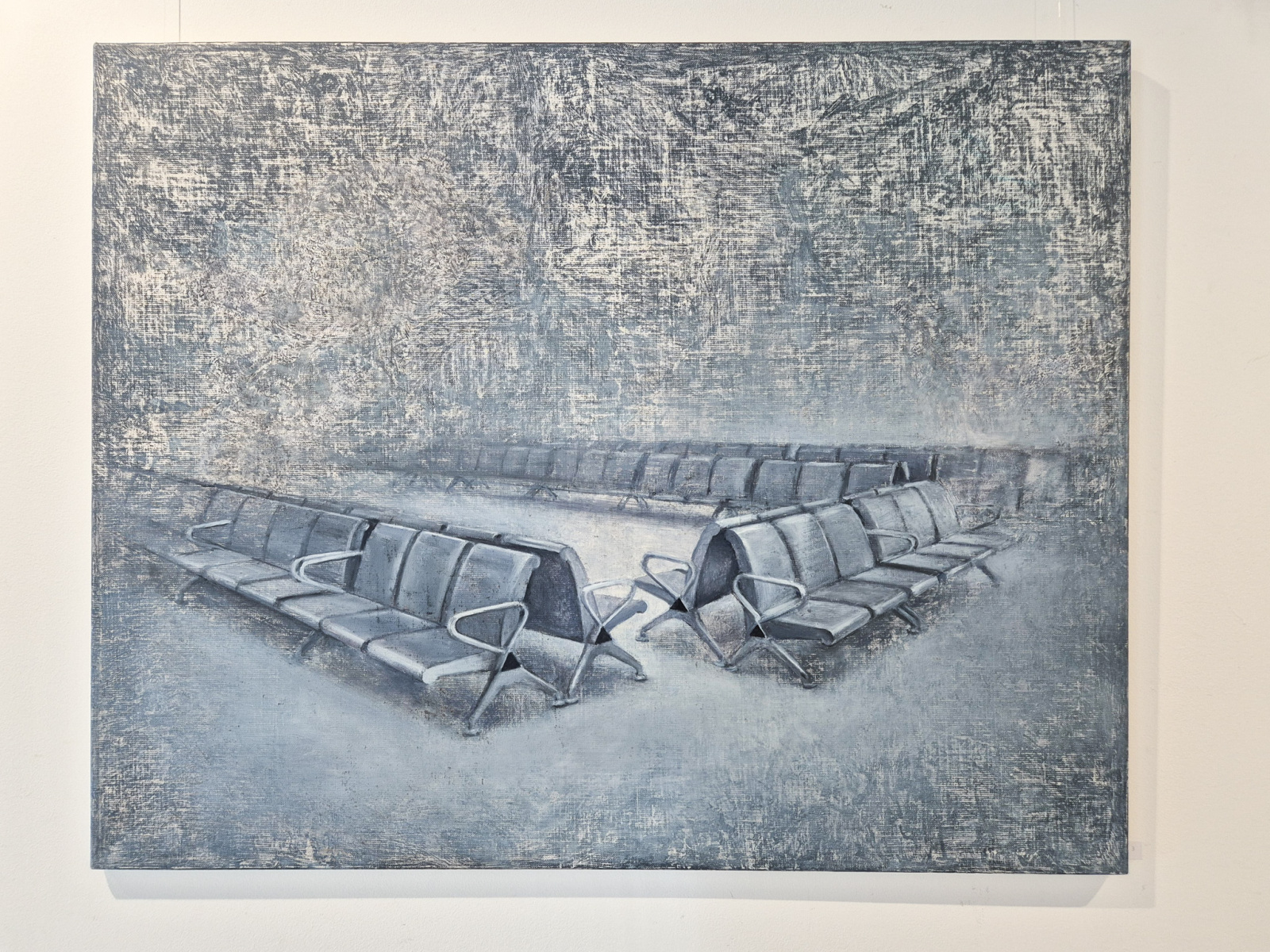 Marek Jarotta: Echá odchodov, 2026, olej na plátne, 100x80 cm (foto: KUNSTARTUM)