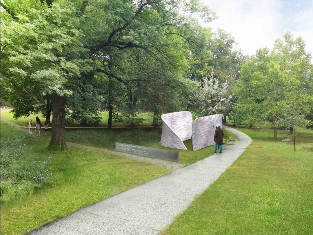Zuzana Bartošová: Socha Marie Restituty Kafkové, 2023, vizualizácia súťažného návrhu na vytvorenie sochy Marie Restituty Kafkové, Brno (foto: archív Zuzana Bartošová)
