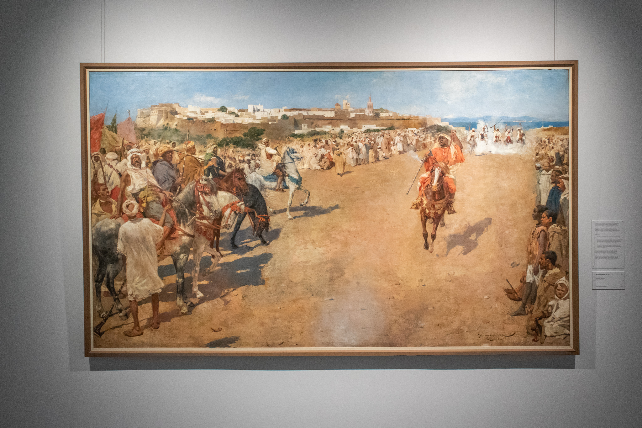 Thèo van Rysselberghe: Arabská fantázia, 1884, olej na plátne, 300x170 cm 