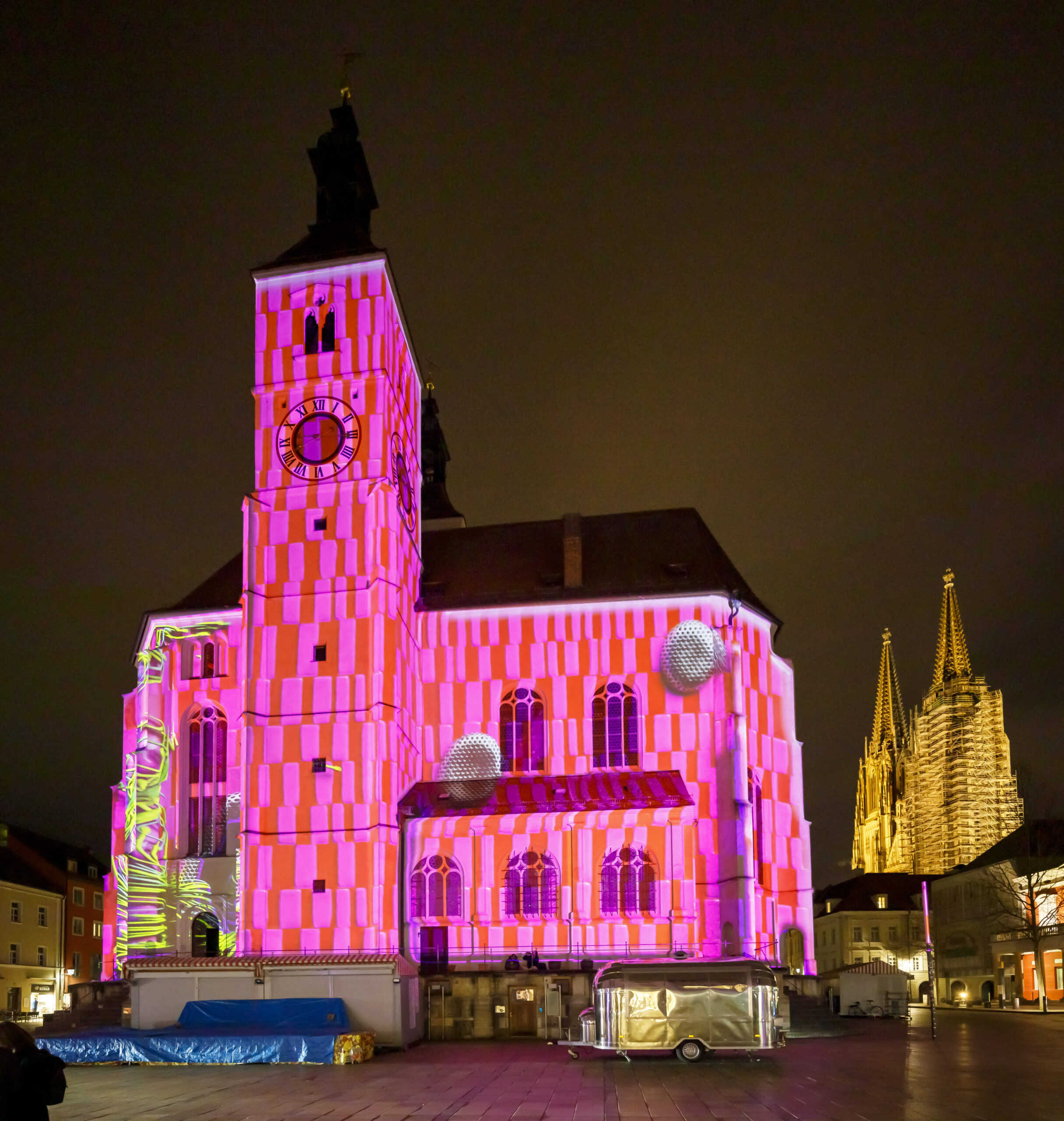 Julia Shamsheieva: Forever and ever,  RE.LIGHT festival, Neupfarrkirche, Regensburg 