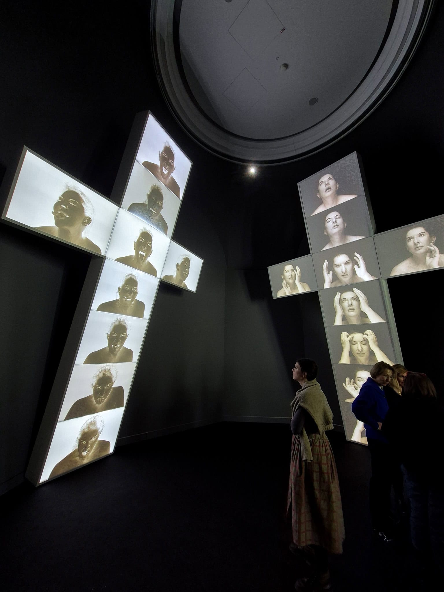 Marina Abramović: Four Crosses: The Good (negative) and The Evil (positive)