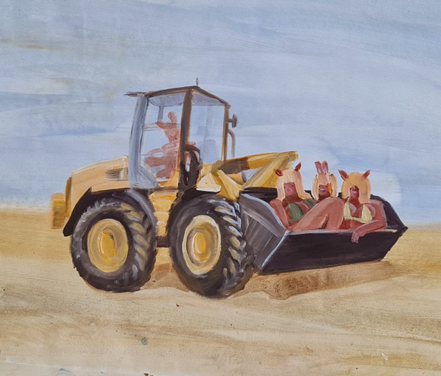 Beáta Bencová: Náklad, maľba