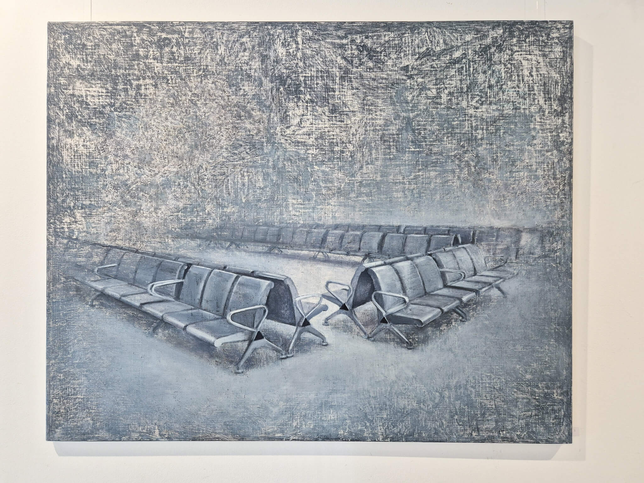 Marek Jarotta: Echá odchodov, 2026, olej na plátne, 100x80 cm